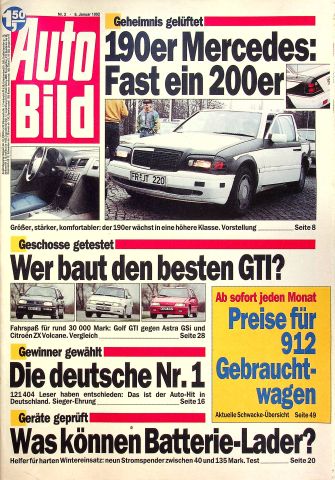 Deckblatt Auto Bild (02/1992)